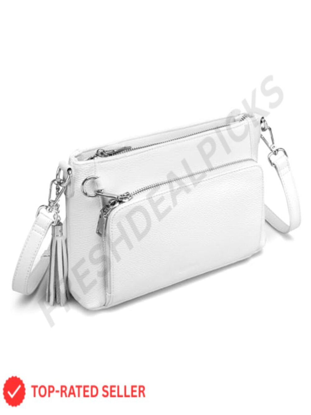 Genuine Leather Crossbody Bag for Women with RFID Blocking Wallet